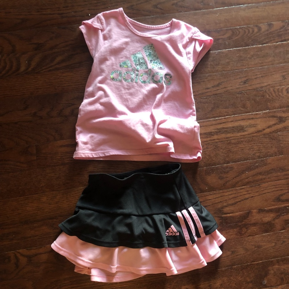 Adidas Girls Two Piece Athleisure Set